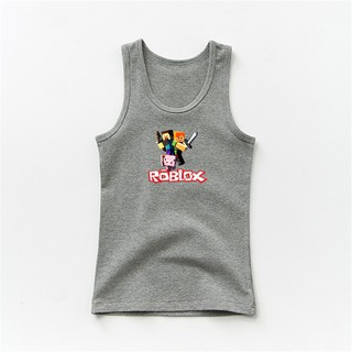 Boys Sleeveless Shirt Roblox Cute Baby Vest Summer Kid Cotton Tops Shopee Singapore - rags vest roblox