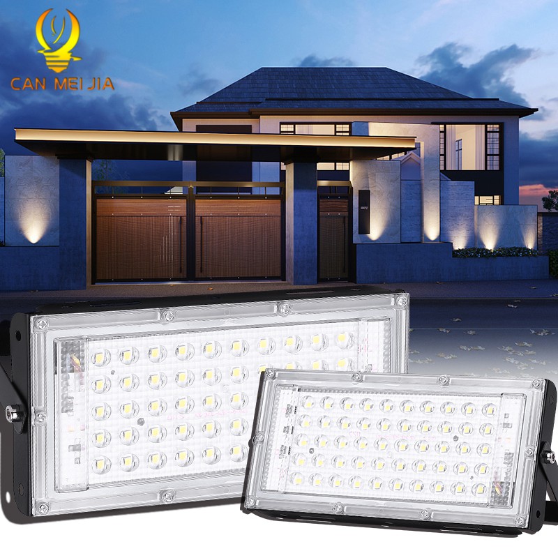 50W 110V LED Floodlight Outdoor Lamp Garden Yard Lighting With Sensor IP65 