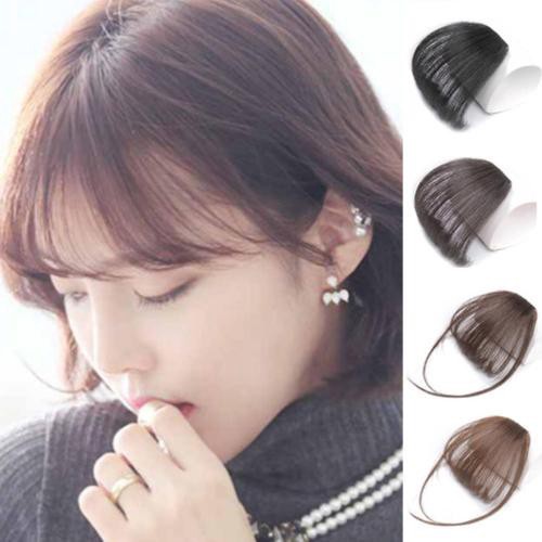 Mini See Through Bangs Wig Traceless Realistic Hair Extension Bang Clip