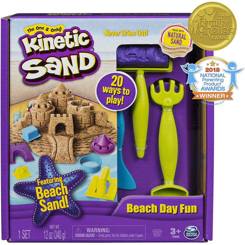 kinetic sand beach day fun