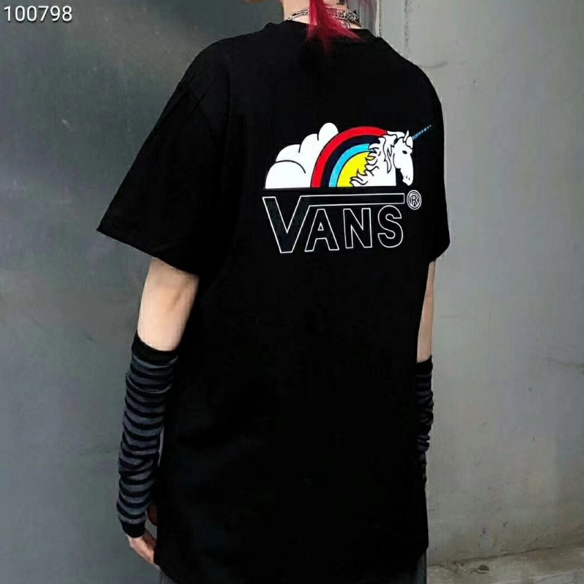 rainbow vans t shirt