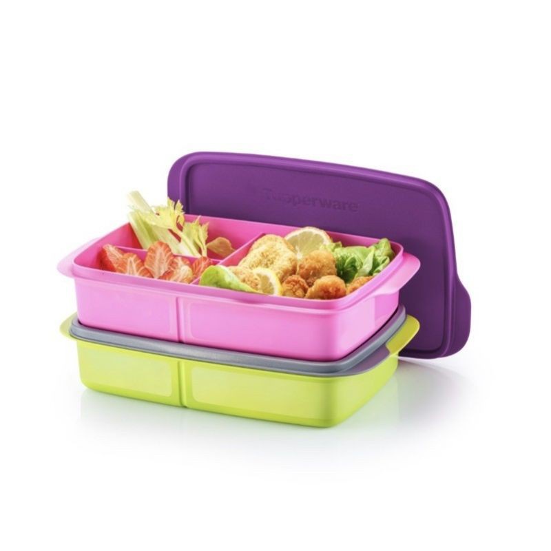 Tupperware Jollitup Bento Lunch Box Food Container 1L | Shopee Singapore