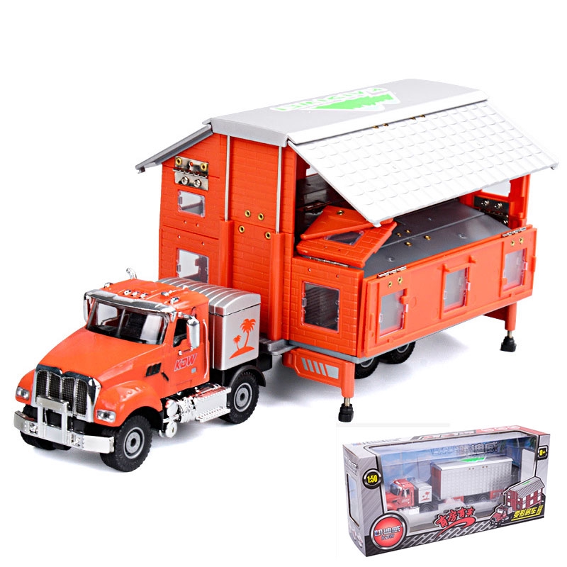 toy camper trailer and truck