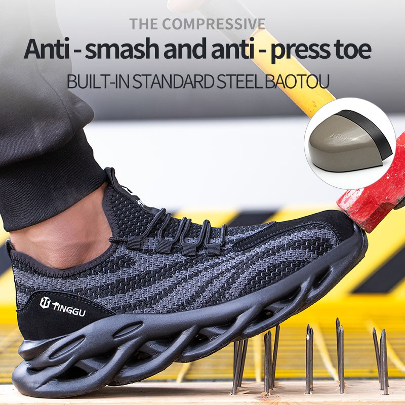 Summer breathable work shoes insulation 6kV anti smash anti puncture ...