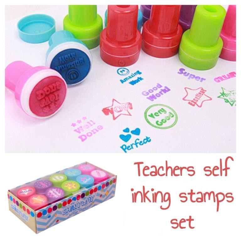 Artline Teacher Self Inking Reward Rubber Stamps Motivation Homework School 