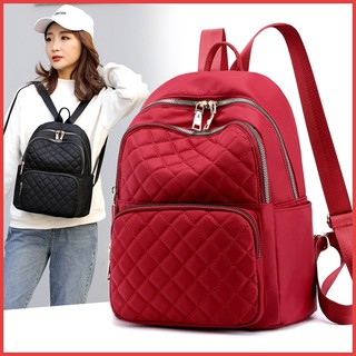 Image of Women Fashion Bag Pack Nylon Travel Backpacks Lady Casual School Backpack Bags