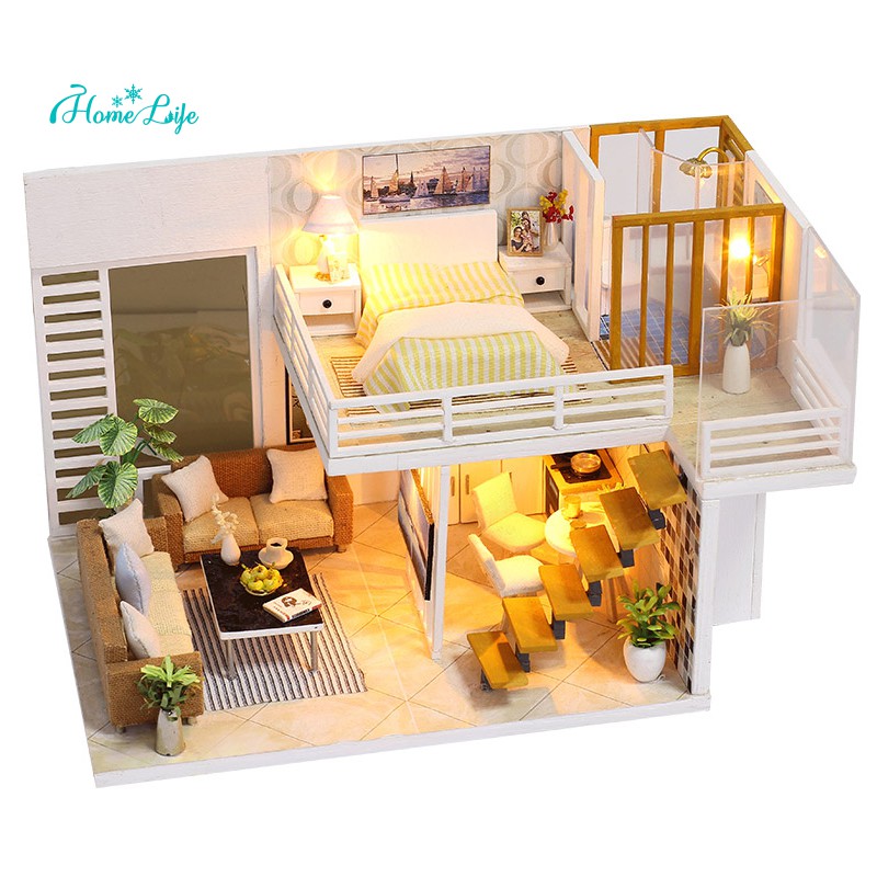 Diy Miniature Wooden Doll House 