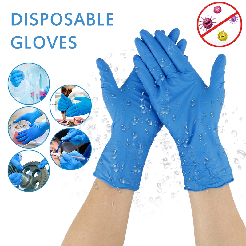 【In stock】 Disposable household latex gloves disposable gloves food gloves left and right