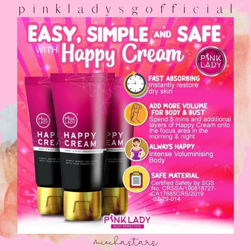 Sg Seller Pink Lady Happy Cream Shopee Singapore