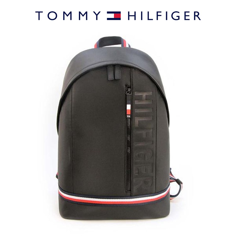 leather tommy hilfiger backpack