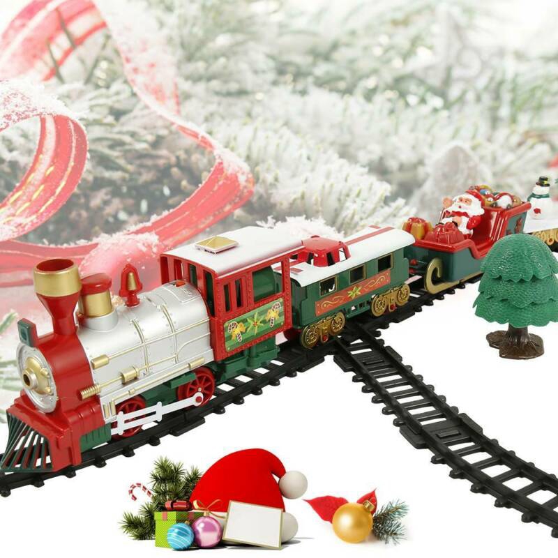 Electric Train Set Kid Toddler Toy Battery Operated Railway Christmas Gift  | Shopee Singapore