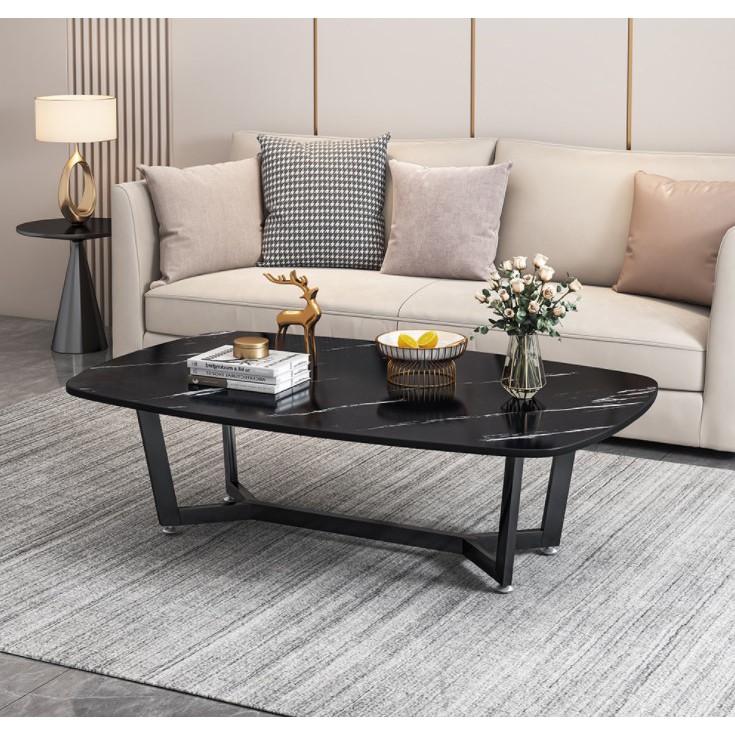 Modern Elegant Design White/Black Coffee Table Living Room Table Desk