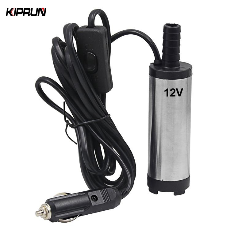 KIPRUN 12V DC Electric Submersible Pump, Electric Water Pump For Pumping Diesel Oil Water Aluminum Alloy Shell 12L/min Fuel Transfer Pump