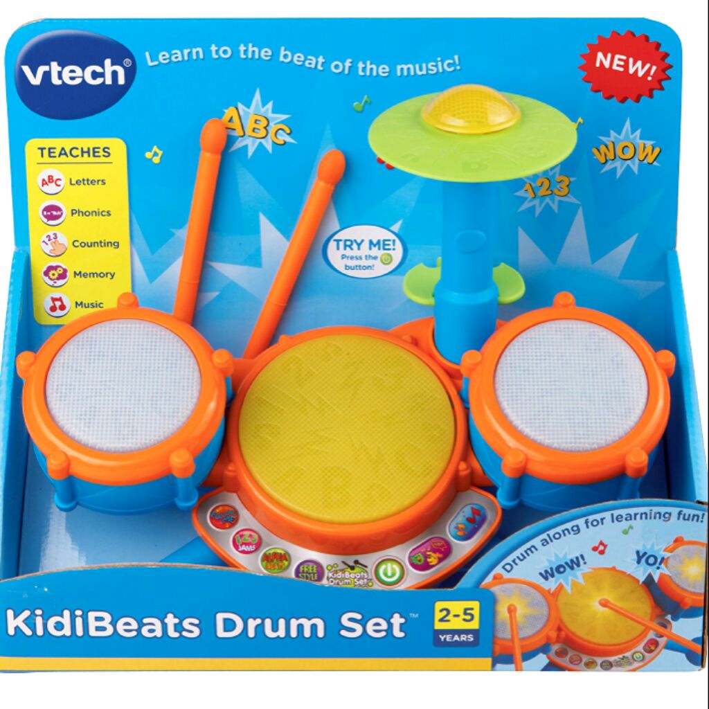 vtech kidibeats drum set pink