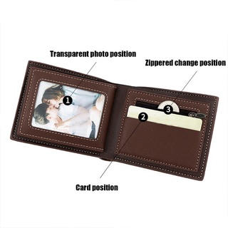 Fashion Leather Wallet Men Luxury Slim Coin Purse Business Foldable Wallet Man Card Holder Pocket #3