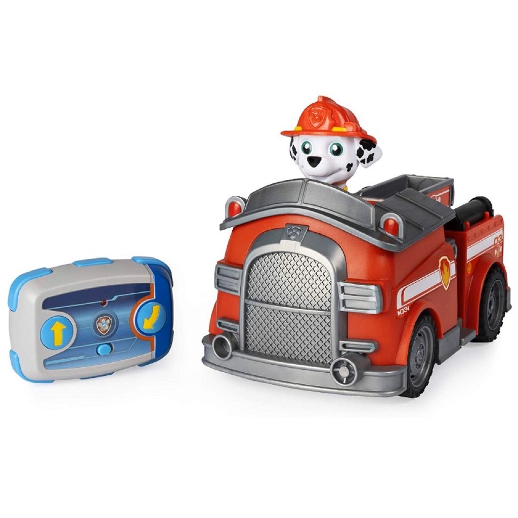 paw patrol marshall and fire truck