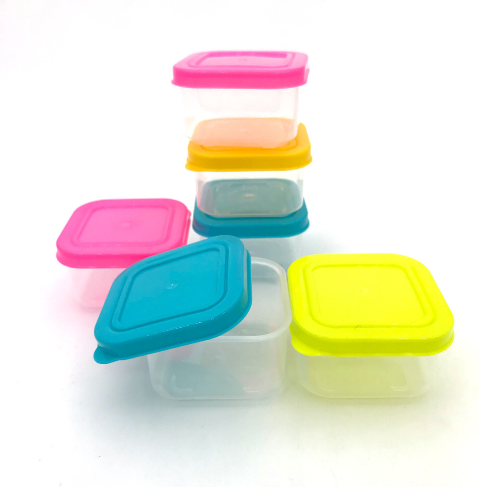 Ready Stock Mini Bpa Free Plastic Food Storage Containers Apple Lady Baby Food Sauce Small Container Storage Box Shopee Singapore
