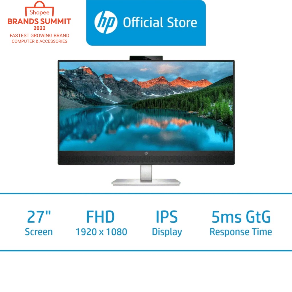 HP M27 cam Display Monitor / 27" FHD (1920 x 1080) / IPS Display