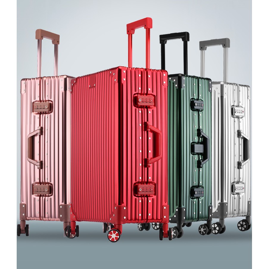 Star Luxury Aluminium Alloy Frame Luggage TSA LockZipless Premium Suit case Shopee Singapore