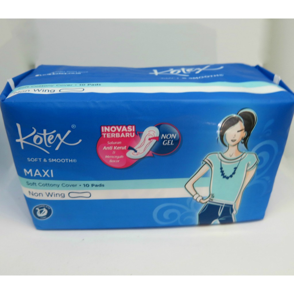 Kotex Daytime Maxi Plus Soft Smooth Sanitary Pad Soft Cottony Cover (10