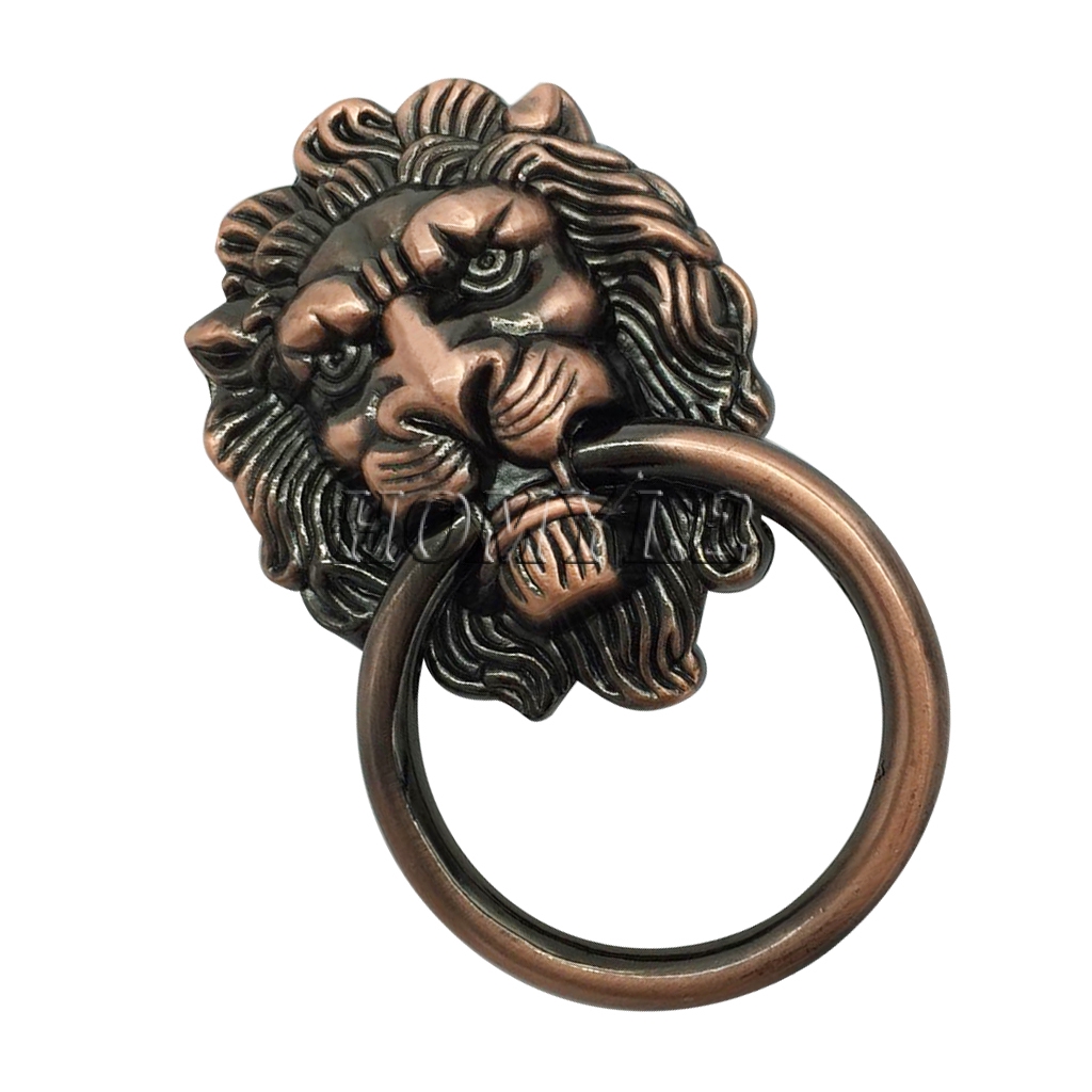 Vintage Lion Cupboard Cabinet Knobs Drawer Pull Handles Ring