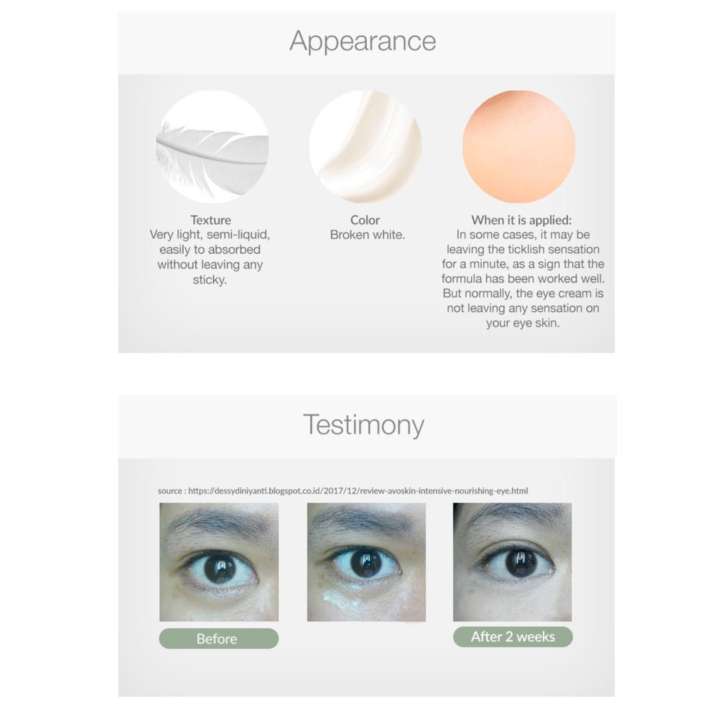 review eye serum avoskin