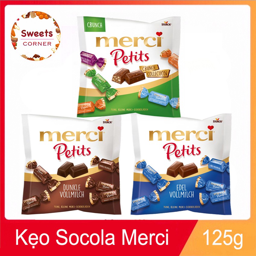 Merci Petits Crunch Collection Chocolate 125gr (5 Types) | Shopee Singapore