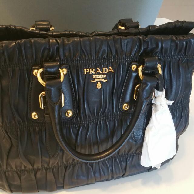 prada lambskin handbag