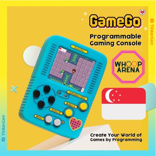 ★SG★ TinkerGen GameGo Handheld Programmable Game Console Microsoft MakeCode STEM STEAM Coding Class Course for Kids