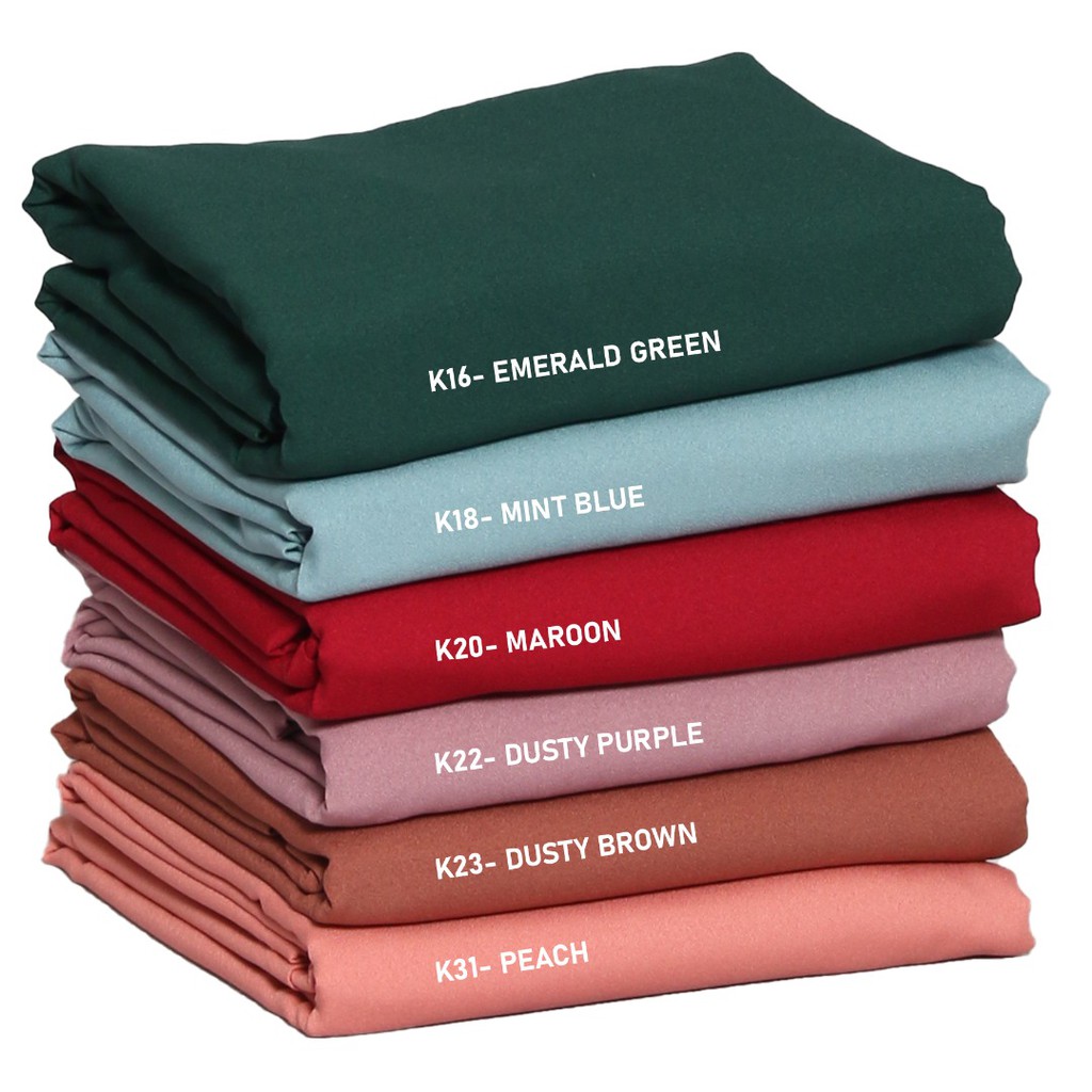 Premium Heavy Como Crepe 60 Pair Fabric Price For 0 5m Shopee Singapore