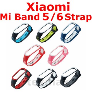 [SG Shipping] Xiaomi Mi Band 5 / 6 MiBand 5 / 6 Strap Dual Color Wrist Smartwatch Smart Watch Fitness Bracelet