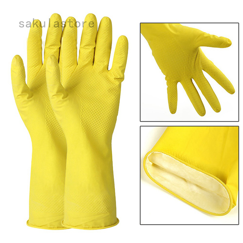 rubber gloves washing up