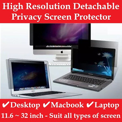 Privacy Screen Filter / Protector for Laptop /Anti spy / Anti-Glare