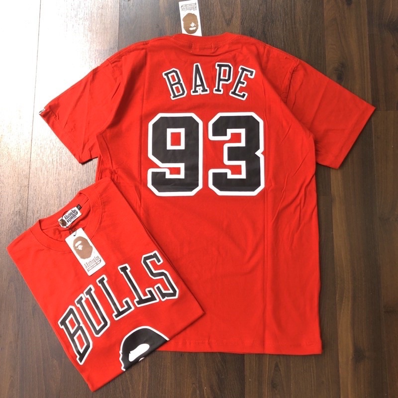 BAPE x Mitchell & Ness Bulls Tee, Men's Fashion, Tops & Sets, Tshirts &  Polo Shirts on Carousell