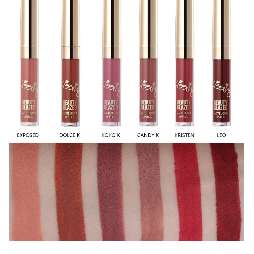 beauty glazed matte lipstick