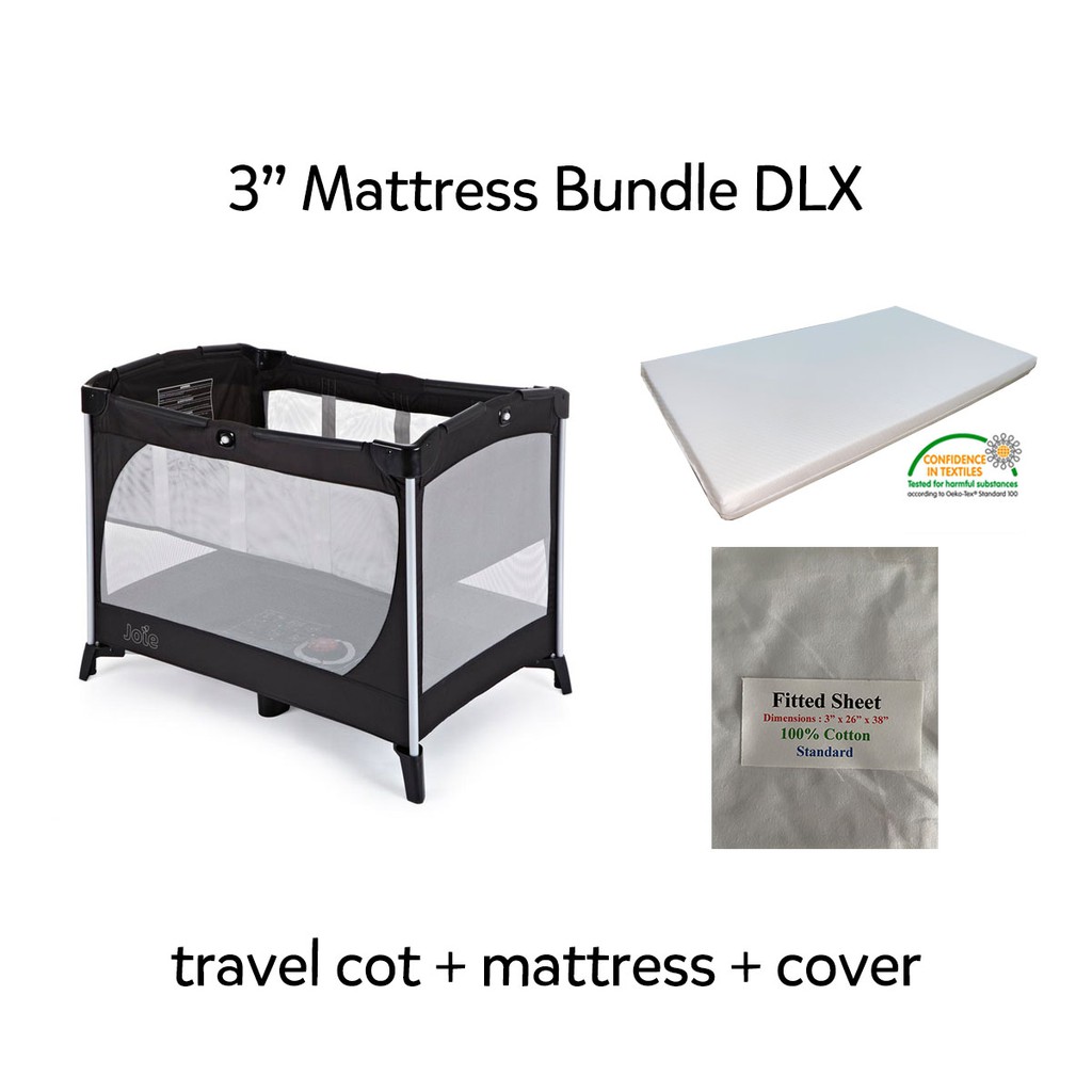 joie allura travel cot mattress