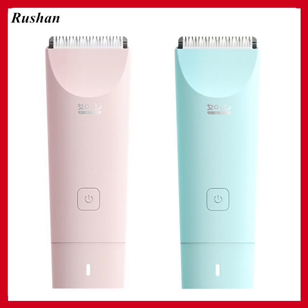 Rushan Electric Baby Hair Trimmer Safe Kids Hair Clipper Children Hair Care Cutter Rechargeable