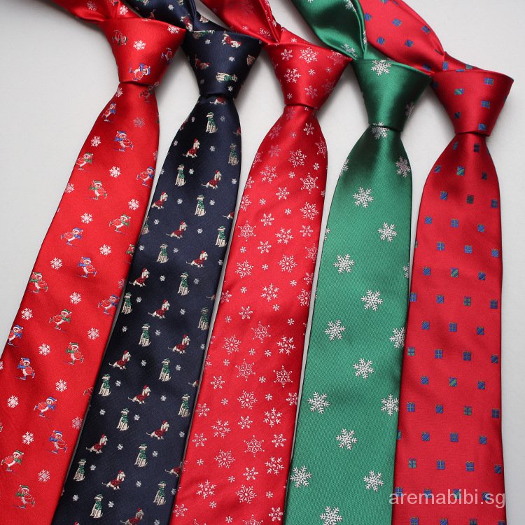 Novelty Men's Tie Classic Christmas Disguised Silk Jacquard Jubilant New Necktie 
