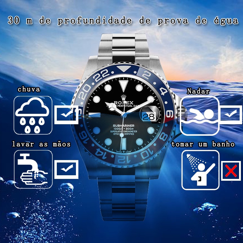 Men's Watch Men's Business Date Calendar Watch Fashion Stainless Steel Men's Quartz Watch (Gift Box*1)