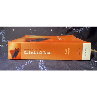 Smith & Hogan Criminal Law 11th Edition -David Ormerod [Oxford] <PRELOVED BOOK>