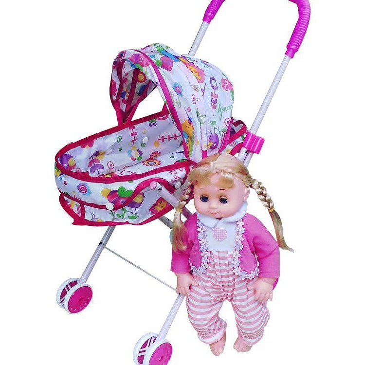 barbie with baby and stroller