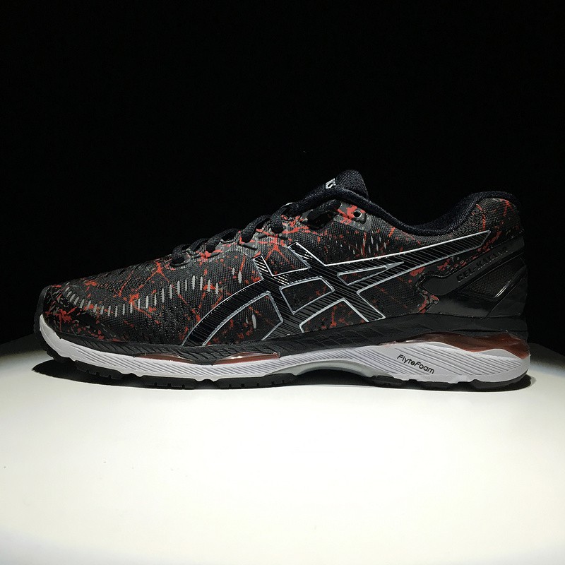 asics gel kayano 23 black silver