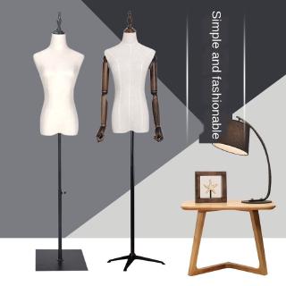 Instock Linen Torso Female Male Kids Mannequin With Wooden Base Stand Shopee Singapore - how to add clothes to a mannequin on roblox