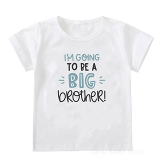 Only Child Big Brother/Sister To Be Pregnancy Announcement Tshirt Kids Funny  Short Sleeve T-shirt Children Toddler Casual Tees | Shopee Singapore