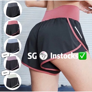 Image of (SG SELLER INSTOCKS) LADIES SPORTS SHORTS/ EXERCISE SHORT PANTS WITH PROTECTIVE LAYERS SHORT PANTS