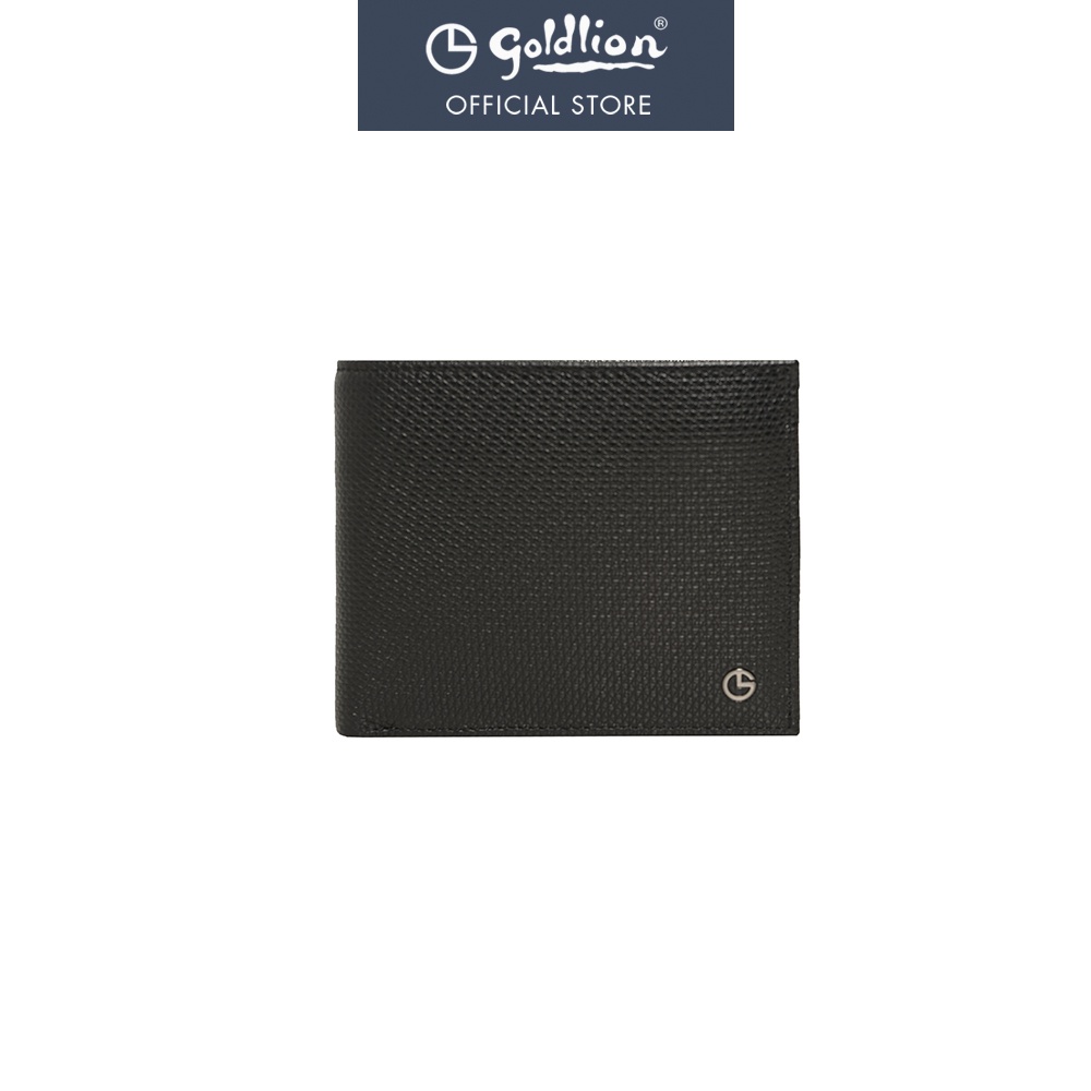 Goldlion Men Genuine Leather Zip Note Wallet (4 Cards Slot, Coin Pouch