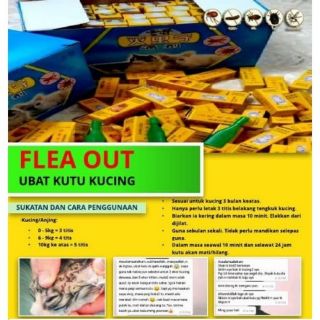 [HOT ITEM] UBAT KUTU KUCING FLEA OUT Clear Spot On Flea 