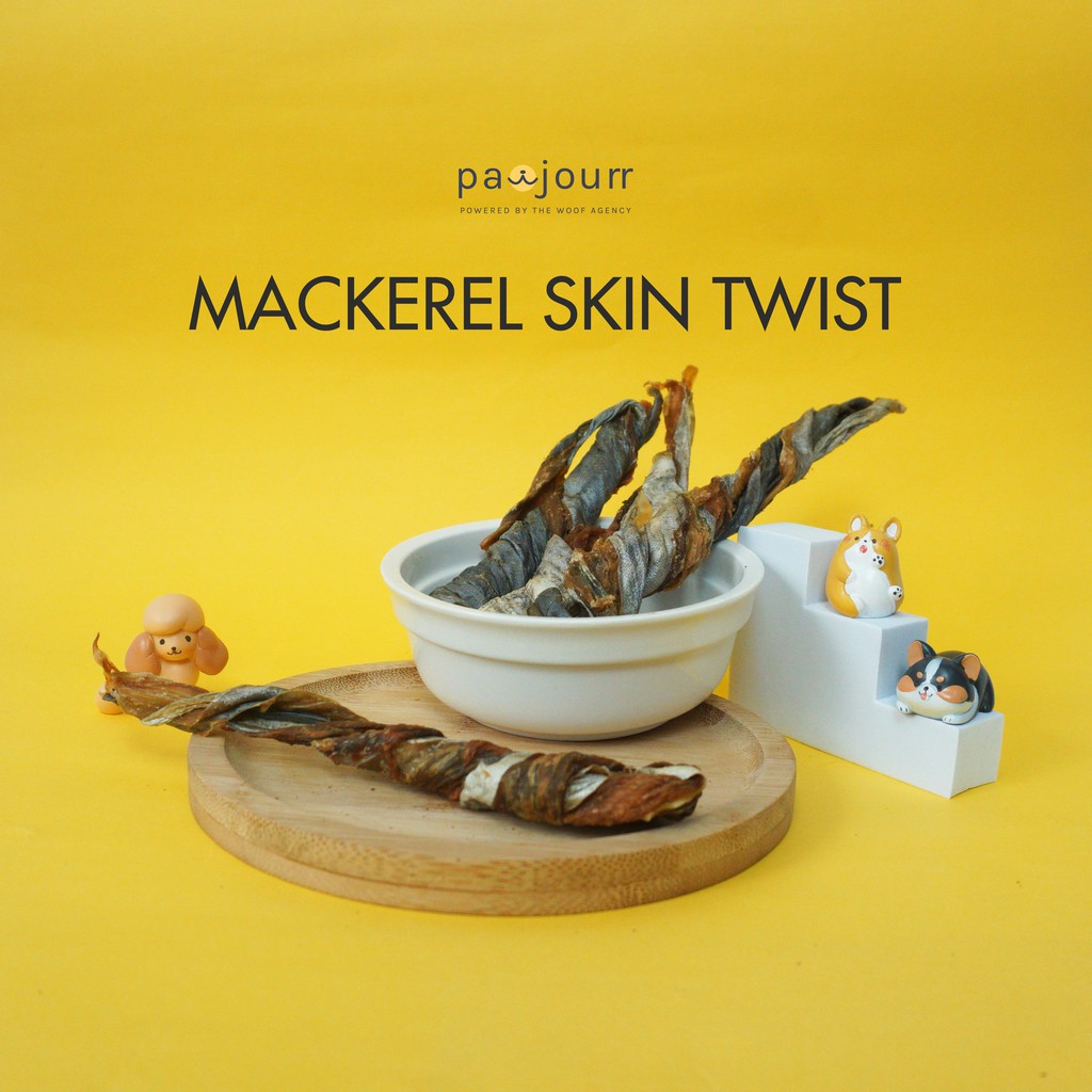 Singleingredient Dog Treat Mackerel Skin Twist (125g) Shopee Singapore