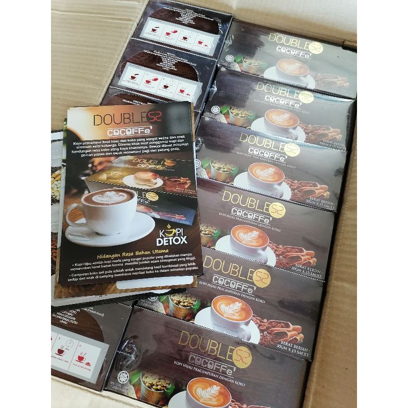 Doublesscoffe Bundle 7 Box Ready Stock Detox Coffee Double S2 Ss Cocoffe Green Coffe Pracampure With Koko Shopee Singapore