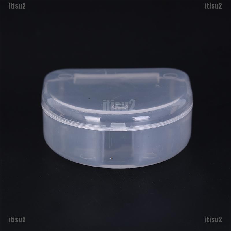  ItisU2 1pc dental box denture teeth storage case mouth guard container 6.4x6.5x2.5cm [in stock]